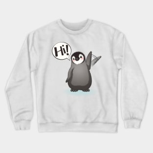 Happy emperor penguin chick Crewneck Sweatshirt